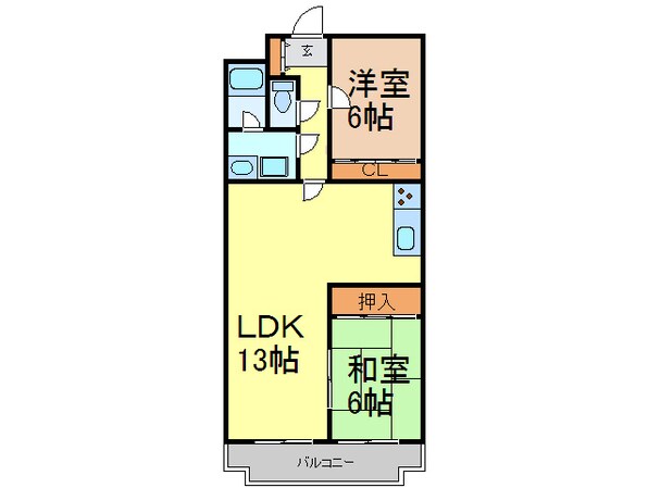 メゾンド－ル上泉の物件間取画像